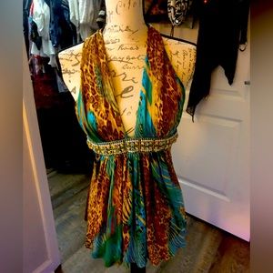 Sky women’s dress top Sz S